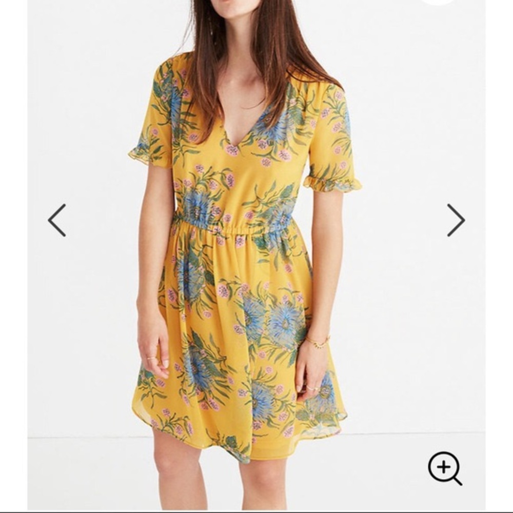 Madewell Sweetgrass yellow dress